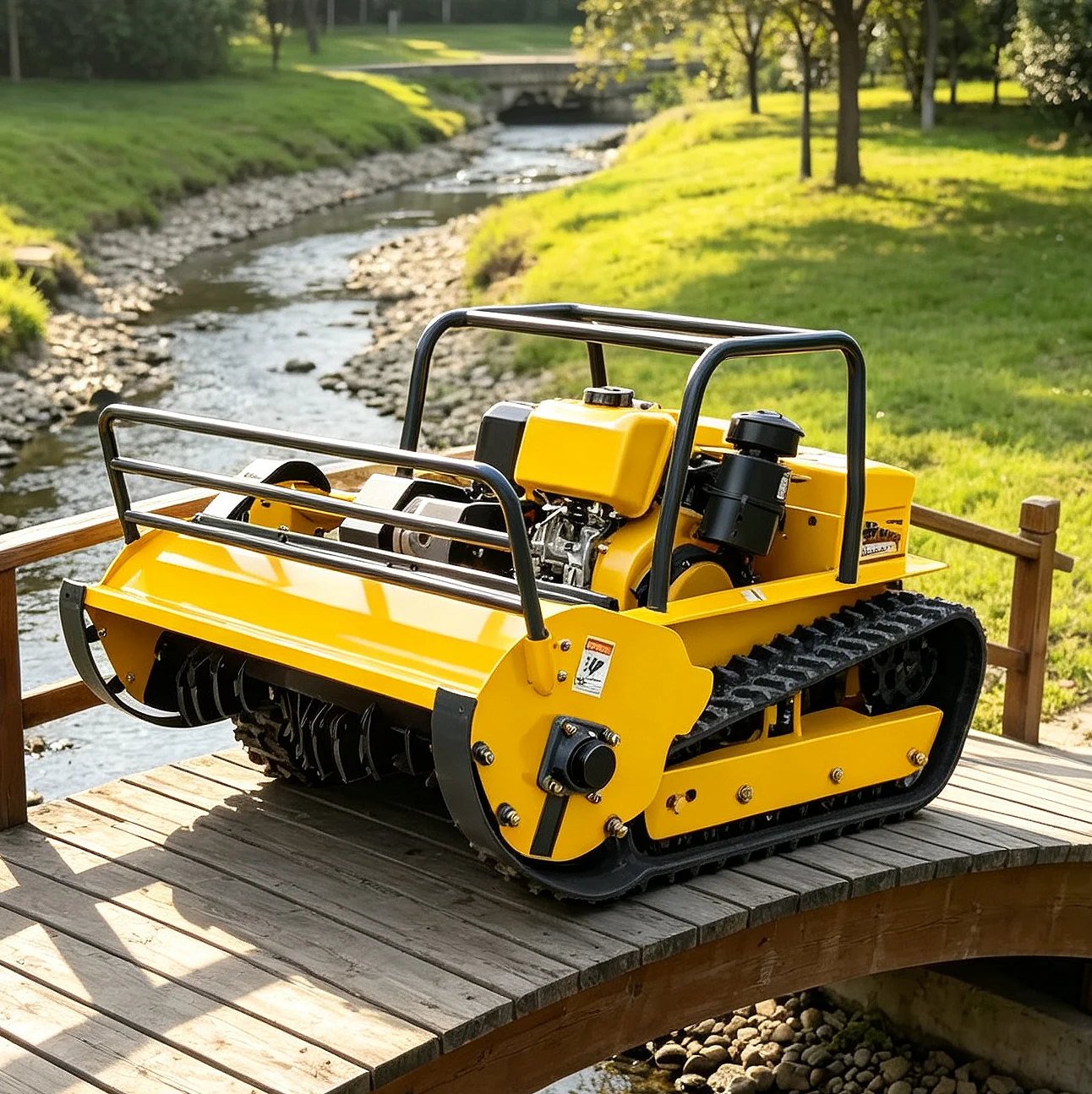In Stock Fast Delivery 1000mm Zero Turn Lawn Mower Remote Control Lawn Mower for Immediate Residential Yard