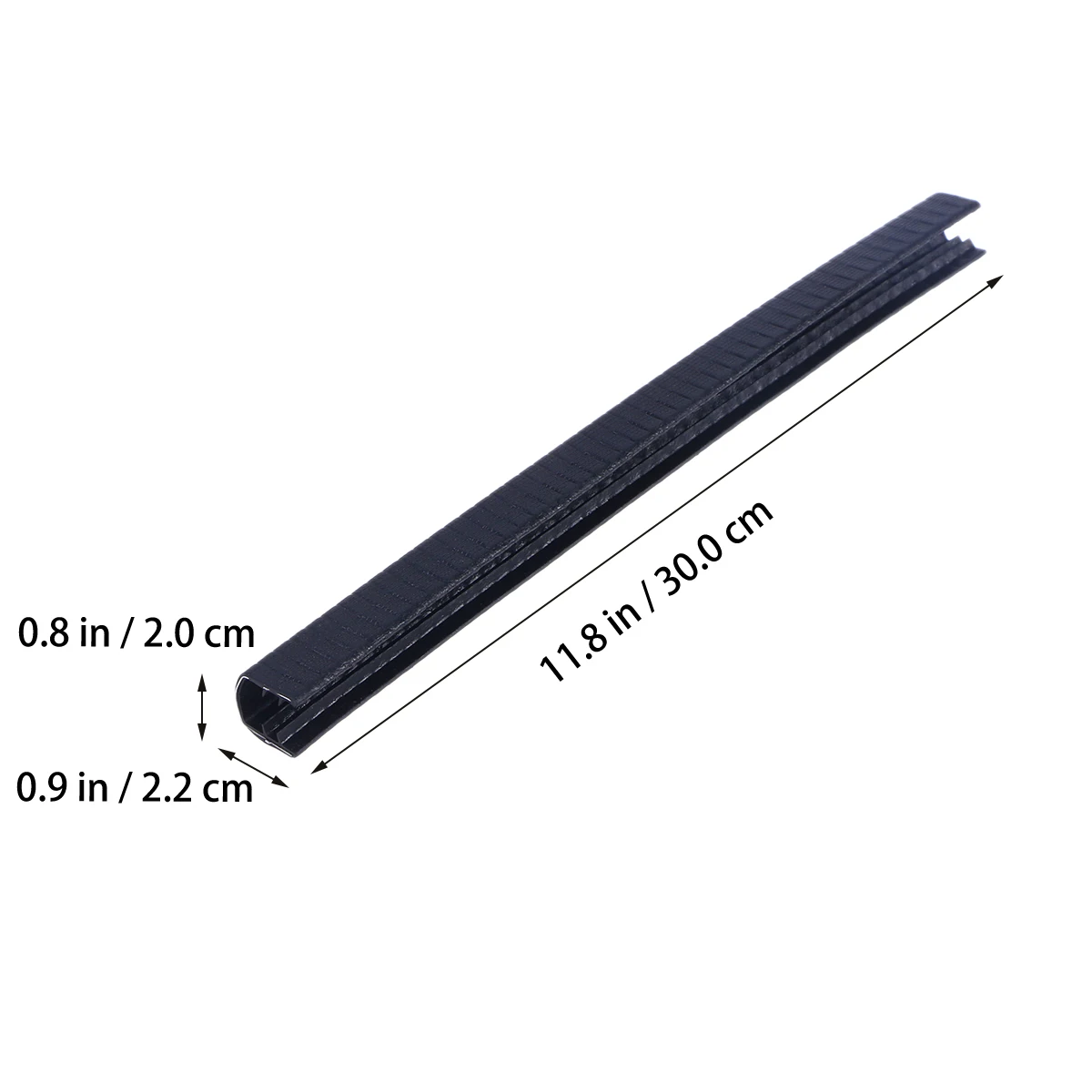 

2pcs 30cm Skateboard Deck Guards Protector Deck Protection Durable Absorbing Rubber Cover (Black)