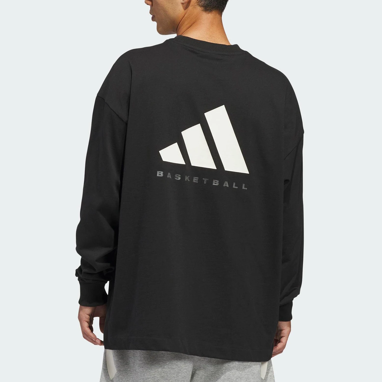 Adidas genuine comfortable winter men's and women's round neck pullover long sleeved top KB7554