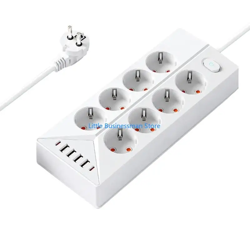 2500W White Charging Station Multi Socket for Bedside and Workstation Indoor Use M76A