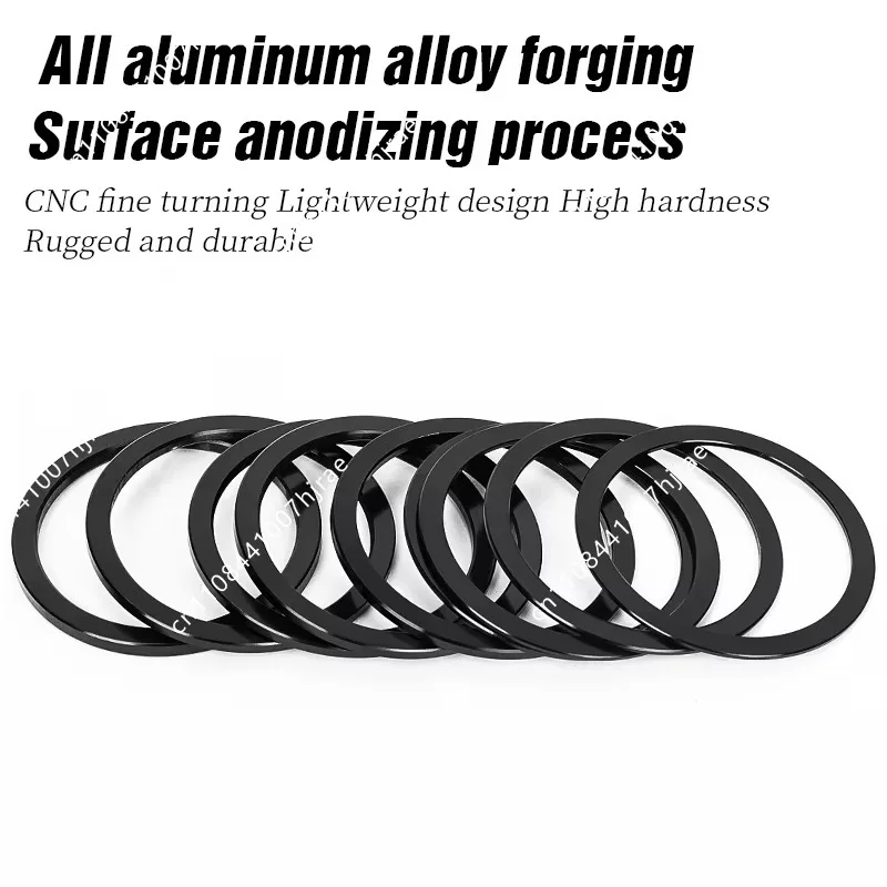 1-3mm Aluminum Bicycle Bottom Bracket Hub Spacer Washers Freewheel Adjustment Shims Replacement Parts Fit Mountain Road Bike