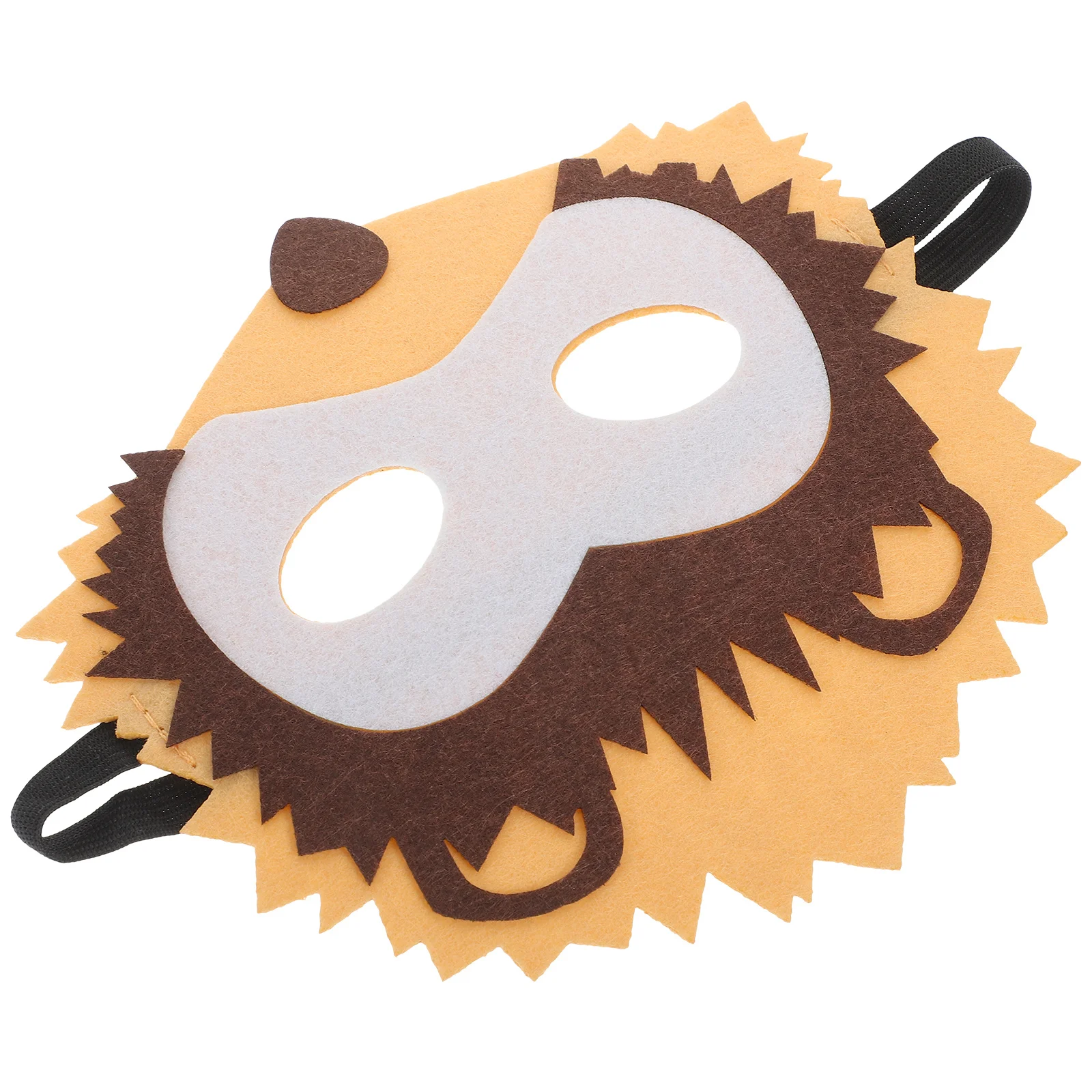 Accessorio per costume con fascia elastica a mezza faccia per maschera di animali per carnevale di Halloween, decorazioni per feste, festival, bambini e adulti