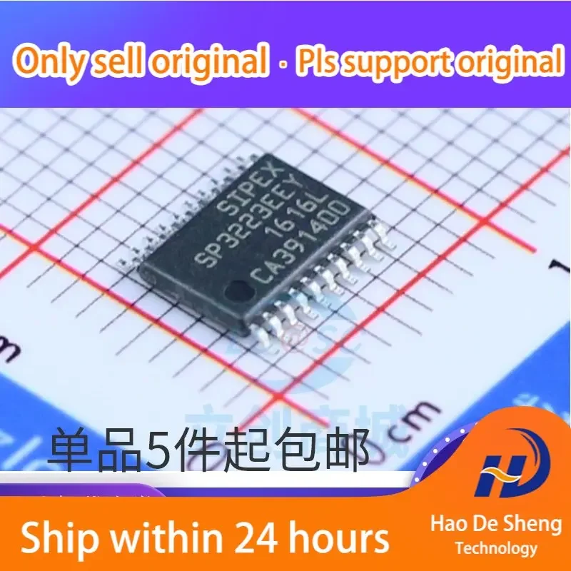 10PCS/LOT SP3223 SP3223EEY TSSOP20 RS-232 Interface IC New Original In Stock