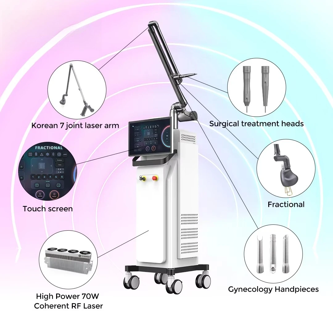 Professional Newangie BMFR15 CO2 Fractional  10600nm Air Cooling 70W/100W Power for Vaginal Surgery Scar Removal Burn/Scald