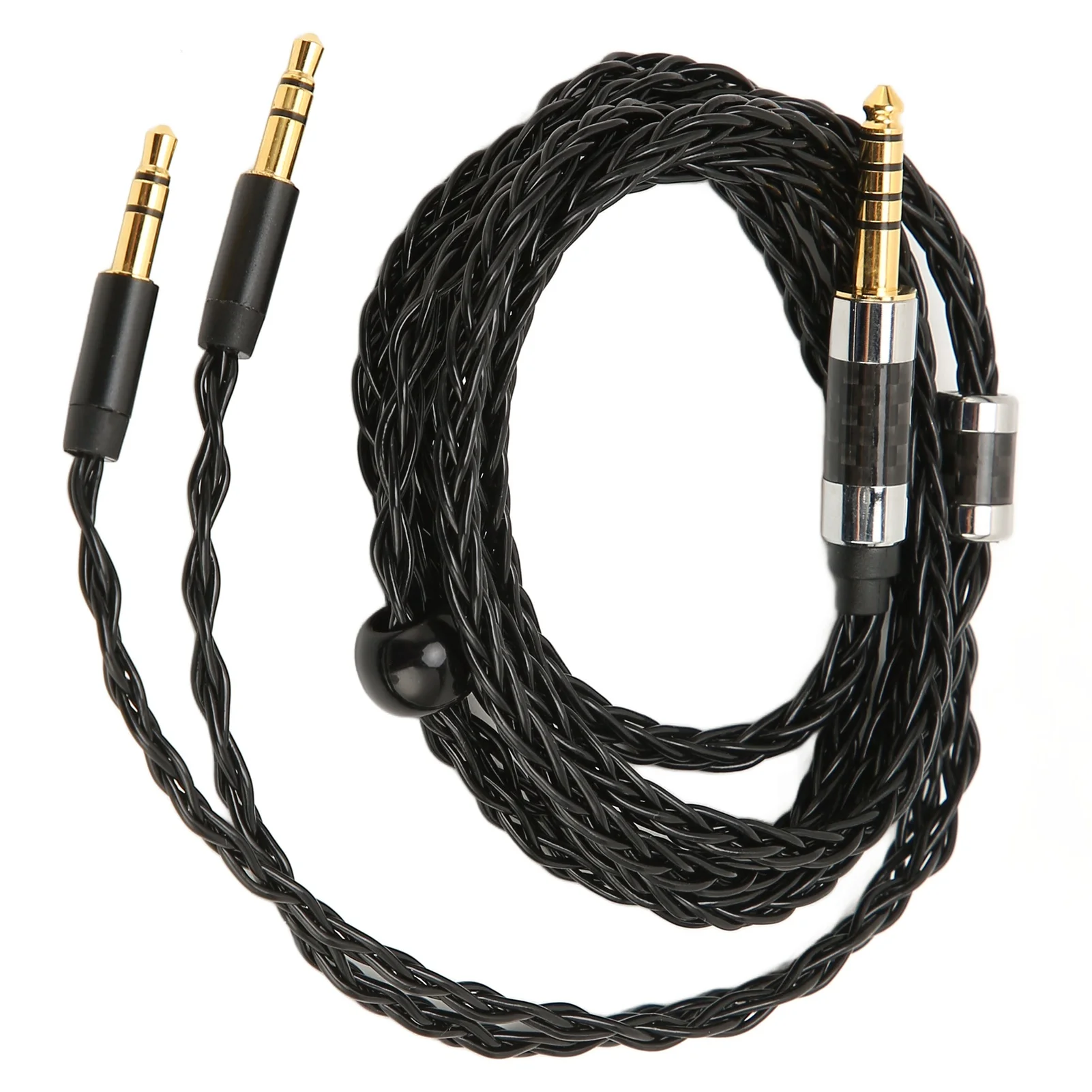 Headphone Cable 4.4mm Balanced Plug to Dual 3.5mm Plugs Silver Plated Earphone Cable Replacement 1.2m Length for Sony MDR-Z7 Z1R