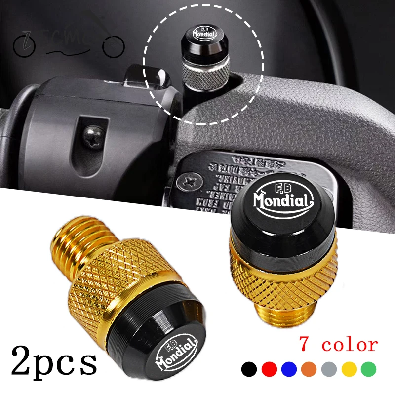 Tornillo de tapón para orificio de espejo de motocicleta, para FB Mondial Flat Track 125 HPS 250 Hipster HPS 300 Pagani 1948 Sport Classic SMT SMX 125