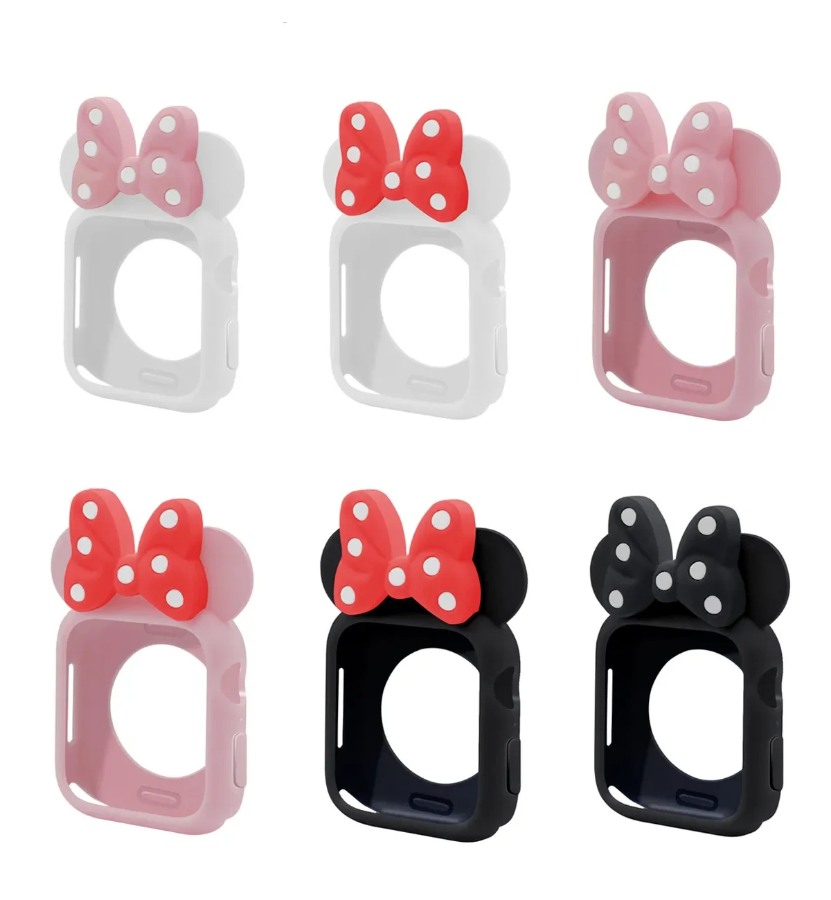 Cartoon Protector Cover for apple watch case series 9 8 7 6 5 4 SE2 45mm 41mm 40mm 44mm for iwatch 3 42mm shell  silicone case