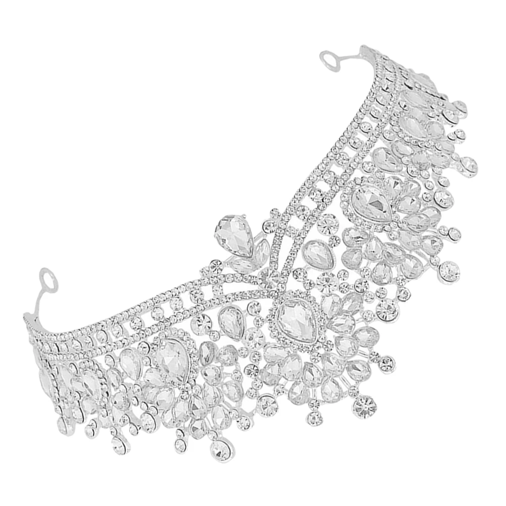 

Стильная дрель со стразами, свадебная тиара, корона, головной убор, свадебные аксессуары для волос для вечеринки, свадебная корона для свадьбы