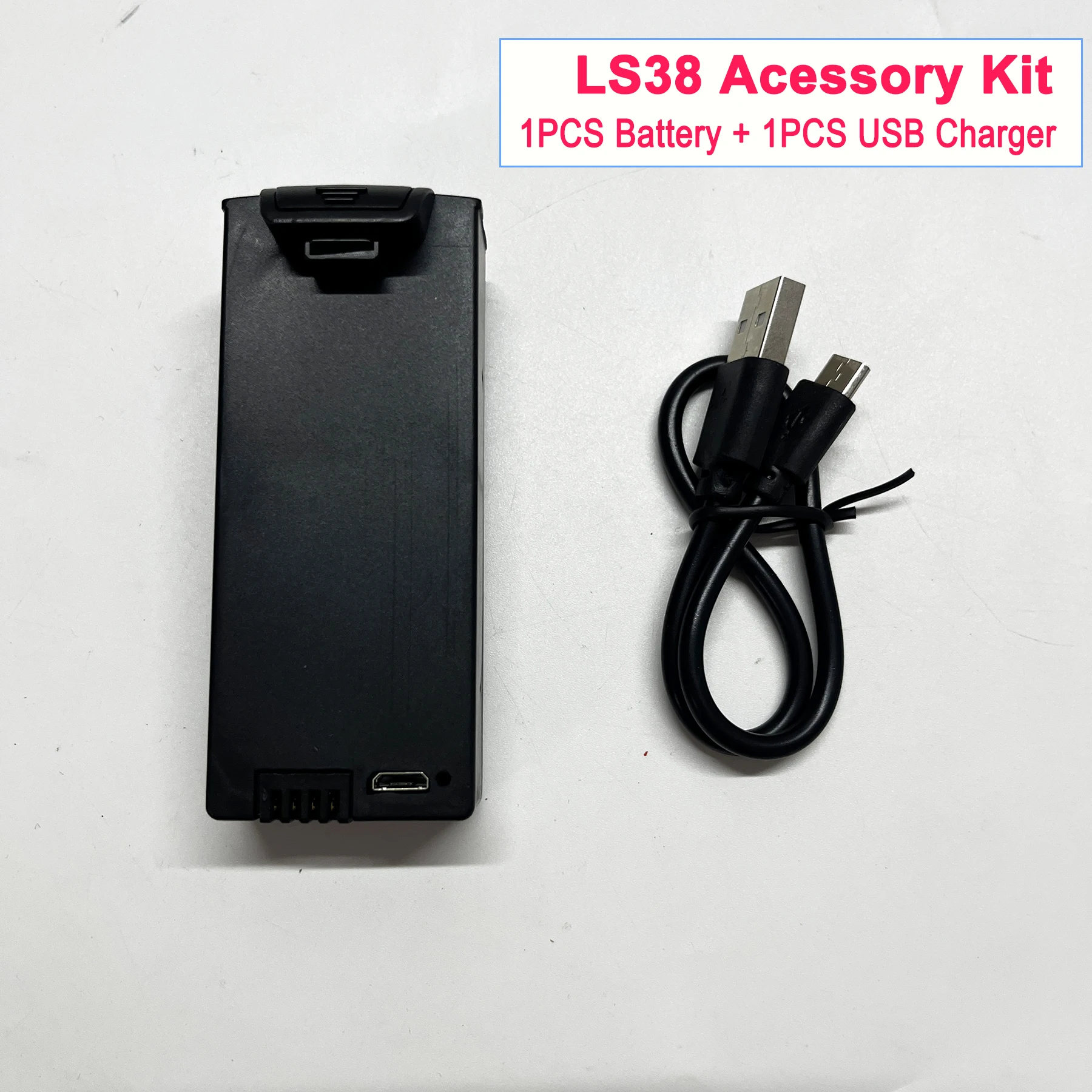 

LSRC LS38 LS-38 Drone Original Spare Part Kit 7.4V 2000mAh Battery USB Charger Cable Part