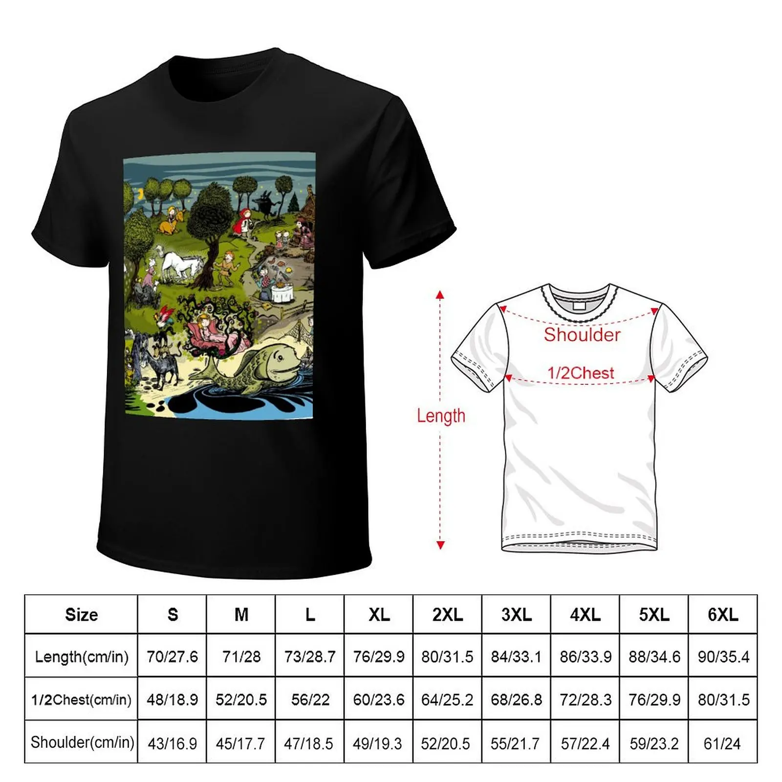 Fairy tale hidden object T-Shirt man t shirts for men casual T-Shirt