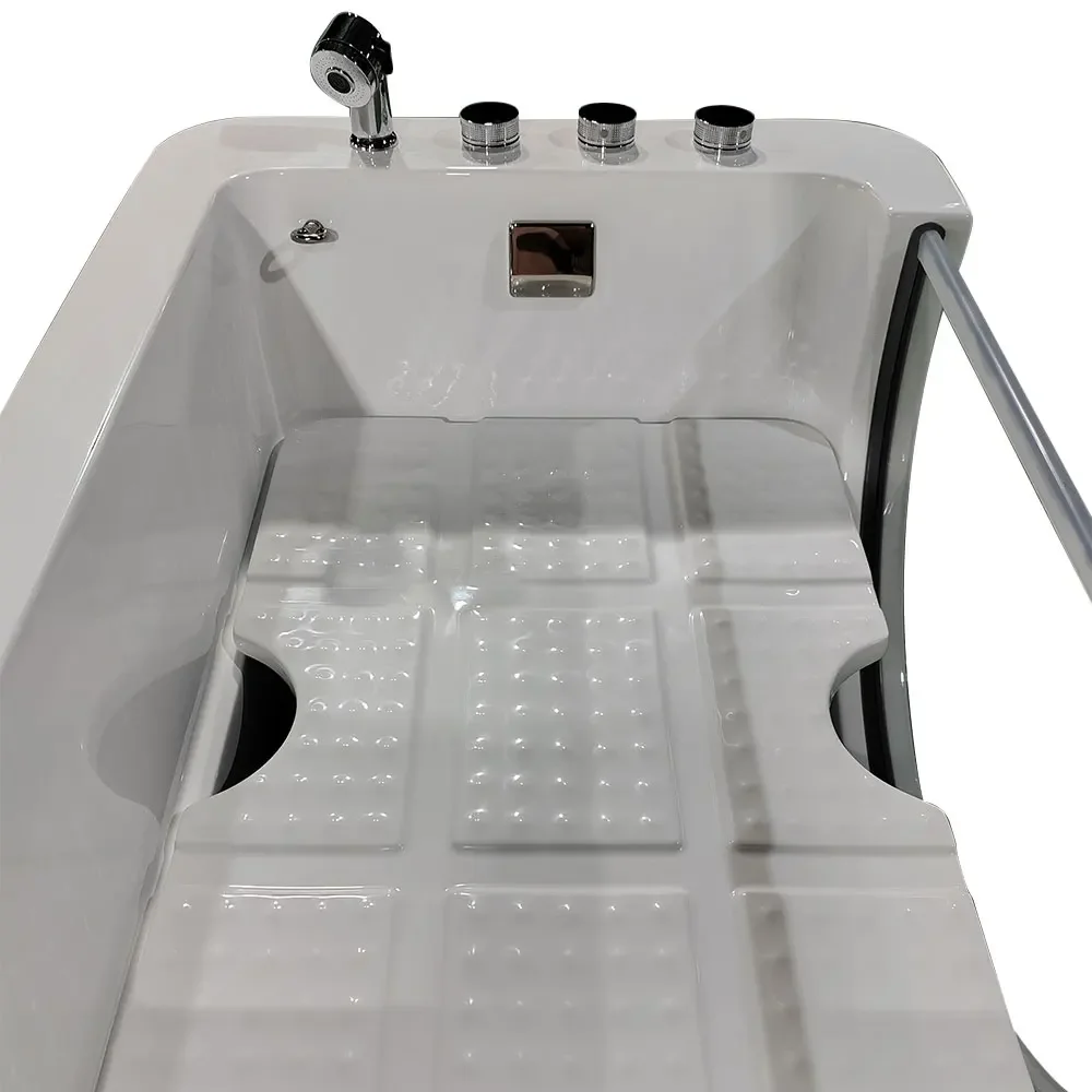 【الأكثر مبيعا】تصميم عصري للأوزون احترافي للكلاب الأليفة Jacuzzier تدليك قائم بذاته حوض استحمام للحيوانات الأليفة غسل الاستمالة LED حمام سبا للحيوانات الأليفة #4