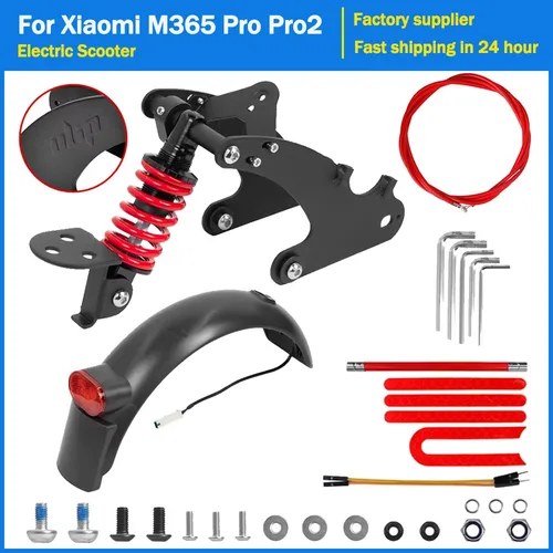 Xiaomi 전기 스쿠터 M365 1S Pro Pro2 서스펜션 후면 댐핑 충격 흡수 부품 용 수정 된 프론트 포크 흡수기 키트