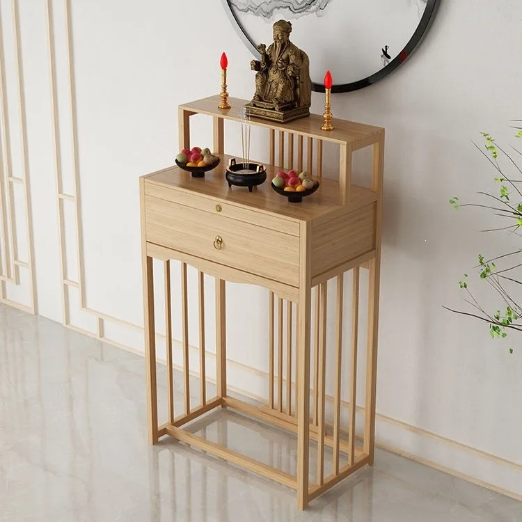 

Cz niche new chinoiserie standing buddhist altar for home incense altar modern shrine guan gong bodhisattva tribute altar