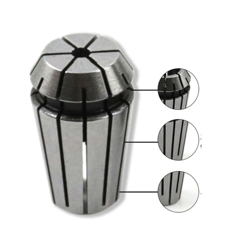 K1KA Durable ER11 Spring Collet Chuck Set Include 4mm,6mm ER11-7PCS(1-7mm)Collet Chuck Reliable Performances Wide Application