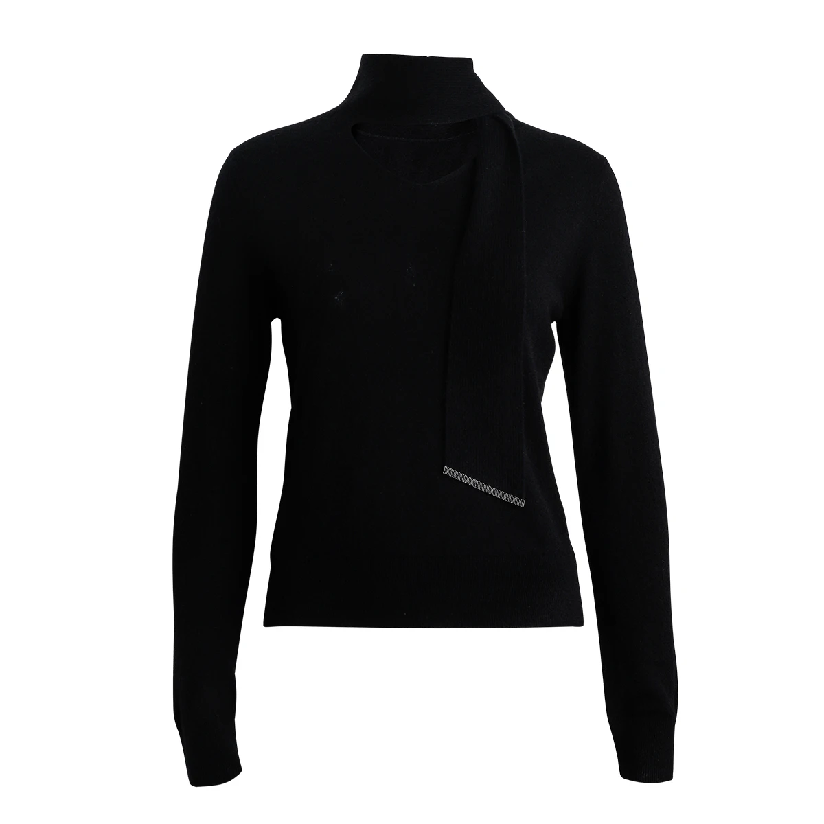 BC966 เสื้อผ้าผู้หญิงแบรนด์หรูคุณภาพสูงเสื้อสวมหัวถักเสื้อกันหนาวเสื้อผ้าแคชเมียร์ 94%