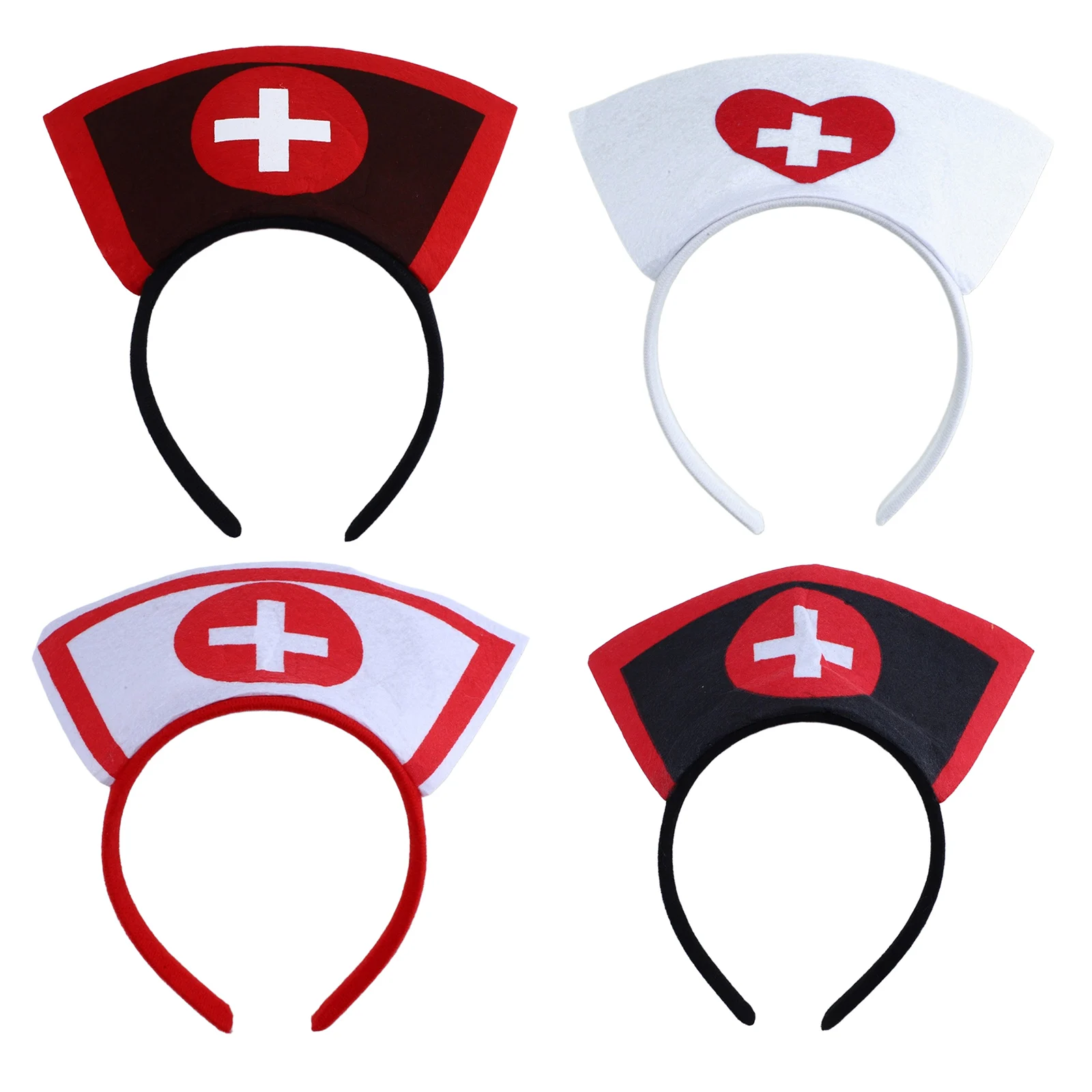 Chapeau d'infirmière créatif pour femmes, bandeau, tenue amusante, Halloween, carnaval, fête, accessoires de Cosplay, casquette, accessoires de jeu de rôle de médecin