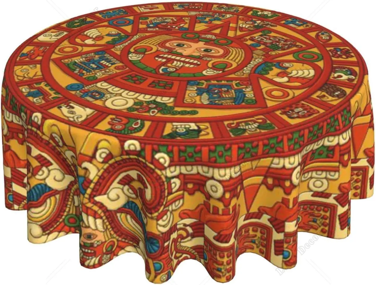 Aztec Mayan Tablecloths Polyester Table Cloth for Kitchen Dinning Table Washable Table Cover for Parties Wedding Picnic