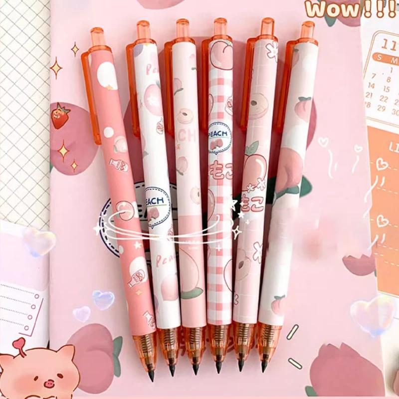 Kawaii Eternal Mechanical Pencil Cute Non Sharpening Automatic Pencils Korean Stationery for School Kids Gifts Office Supplies