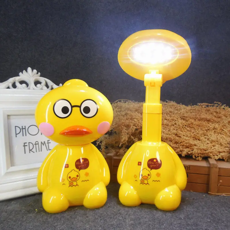 

Cartoon LED Desk Lamp Portable Learning Duck Charging Bedside Night Light Children Student Holiday Gift for Children Kids Decor