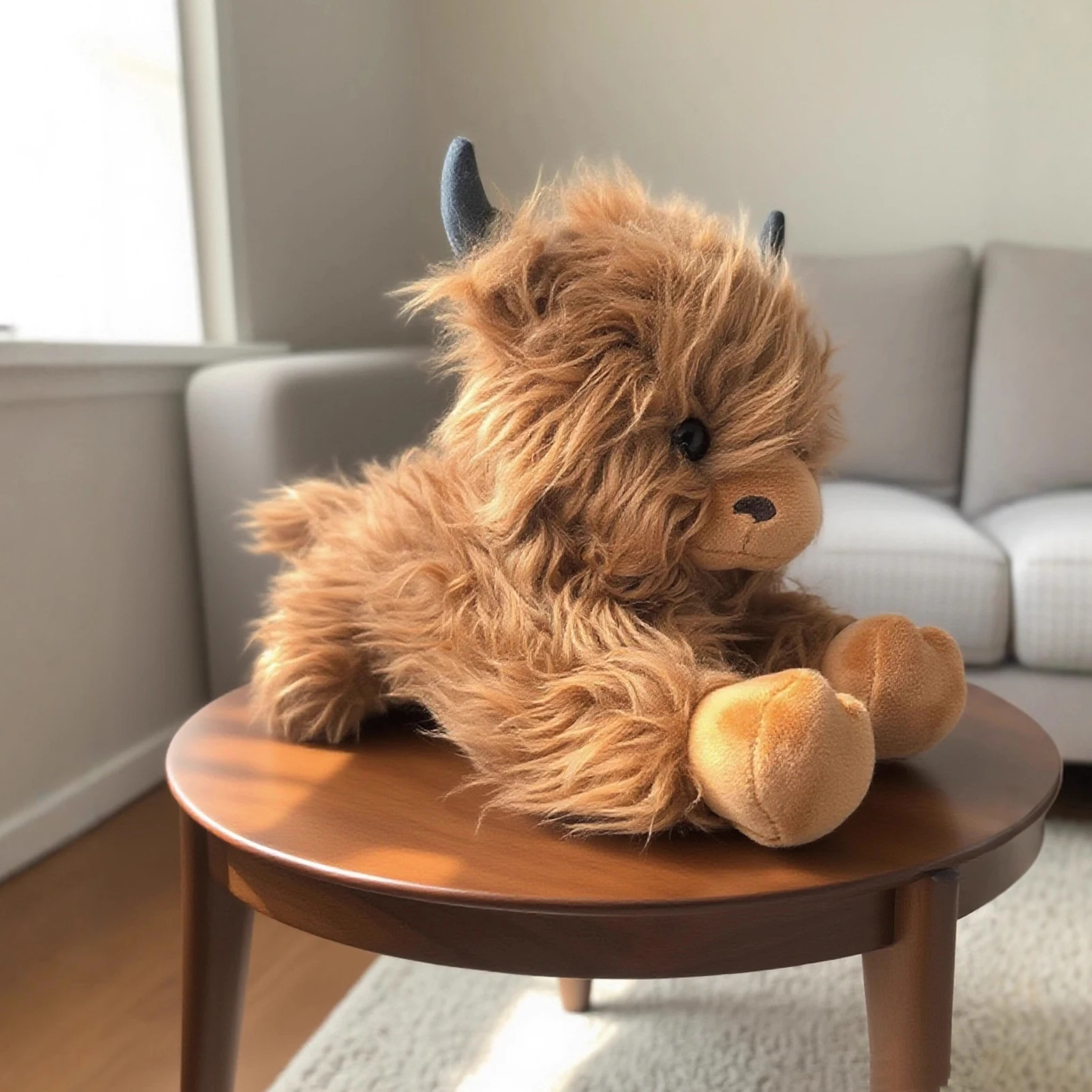 Scottish Highland Cow Plush Toy Long Hair Simulation Stuffed Animal Perfect Gift For Halloween Christmas Birthday Decor