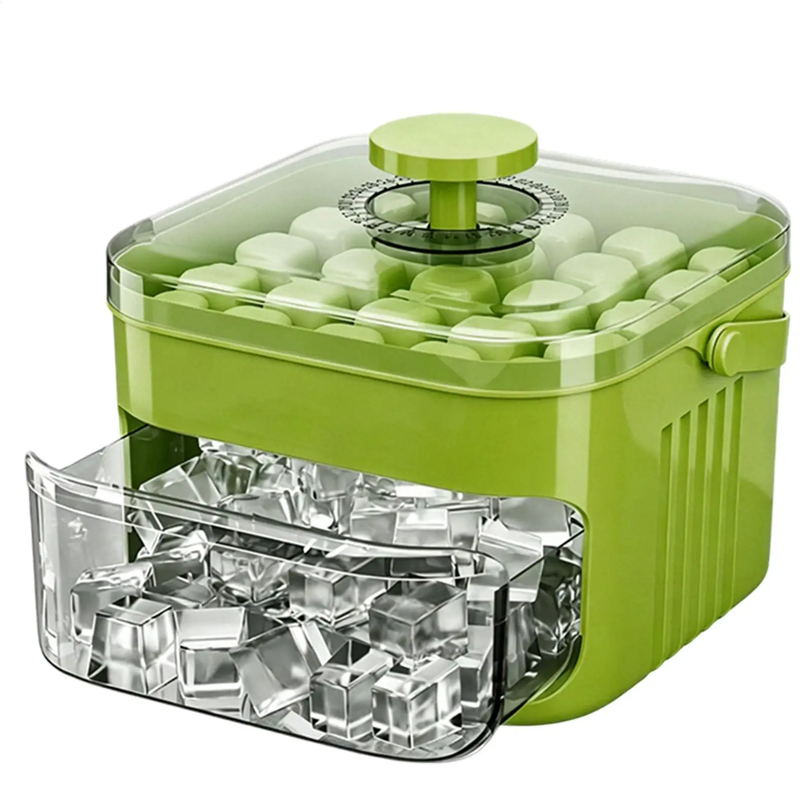 Protable Ice Mold Press-type Ice Cube Tray Ice Buckets Maker Daily Life Kitchen Pool Picnic Camping Vacation Beverages