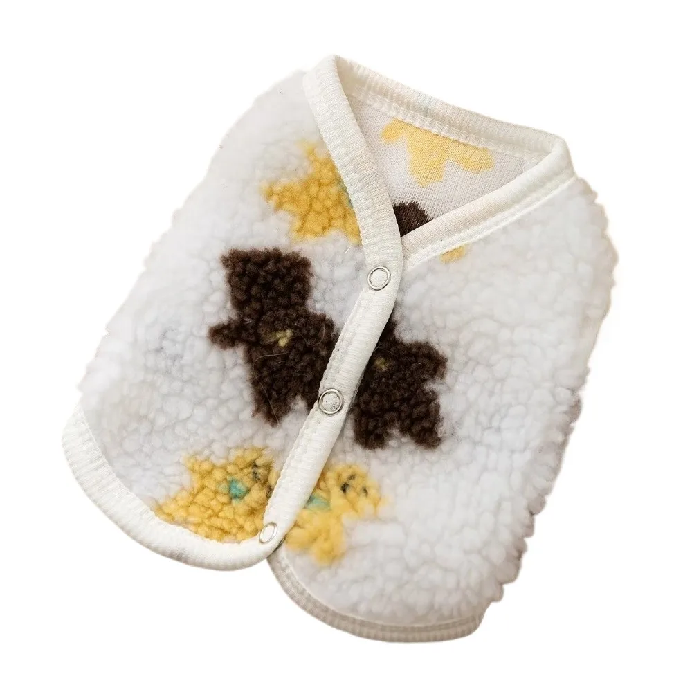 

Cute Dog Clothes Button-Down Thickened Dog Costume Keep Warm Cartoon Bear Winter Dog Jacket For Small Medium Dog ropa perrito