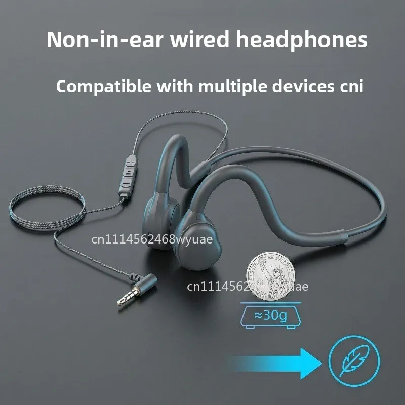For Calling Computers, Mobile Phones and Tablets New Bone Conduction Wired Earphones Non-in-ear Definition Digital Headset