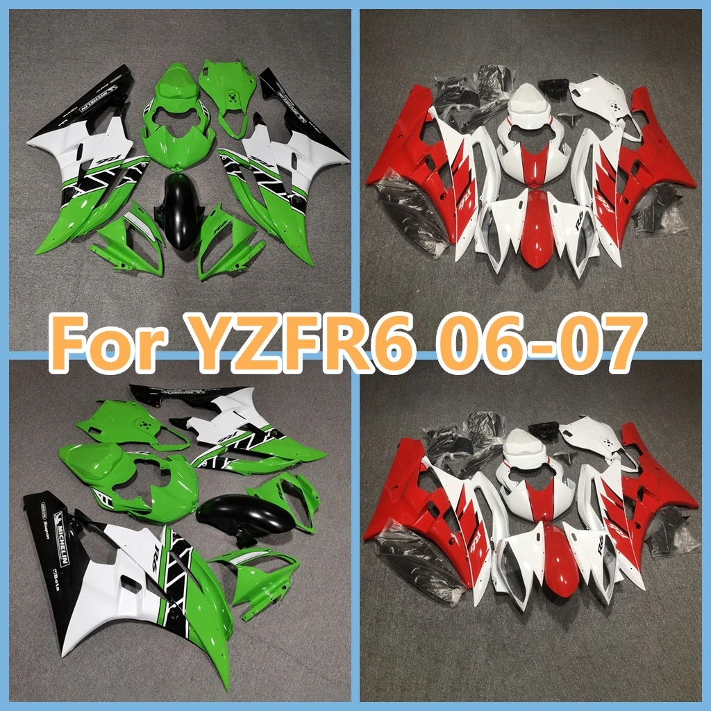 Painted Fairings Kit Fit for YAMAHA YZF- R6 06 07 YZFR6 2006 2007 ABS Plastic 100% Fit ZXMT Body Rebuild Sportbike Bodykit