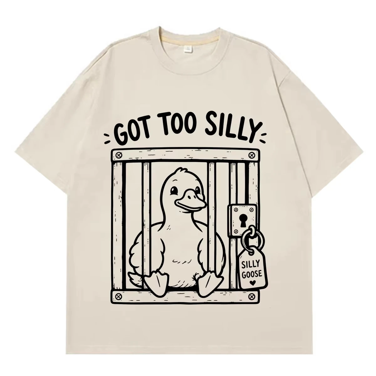 Got Too Silly Goose Funny Meme Graphic TShirt Men Women Casual Vintage Short Sleeve T-shirt Streetwear Hip-hop Clothing T-shirts