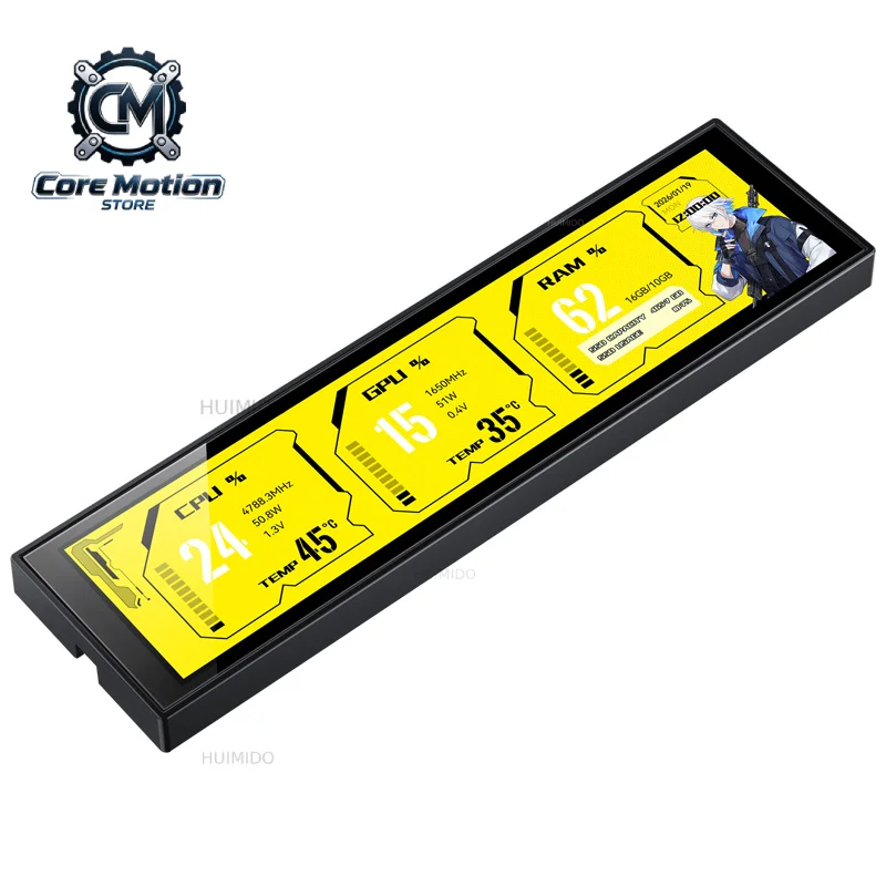 DS916 9.16-inch IPS LCD USB HD Secondary Screen Multi-Scene Application Flexible Matching Chassis/Fan Sub-screen