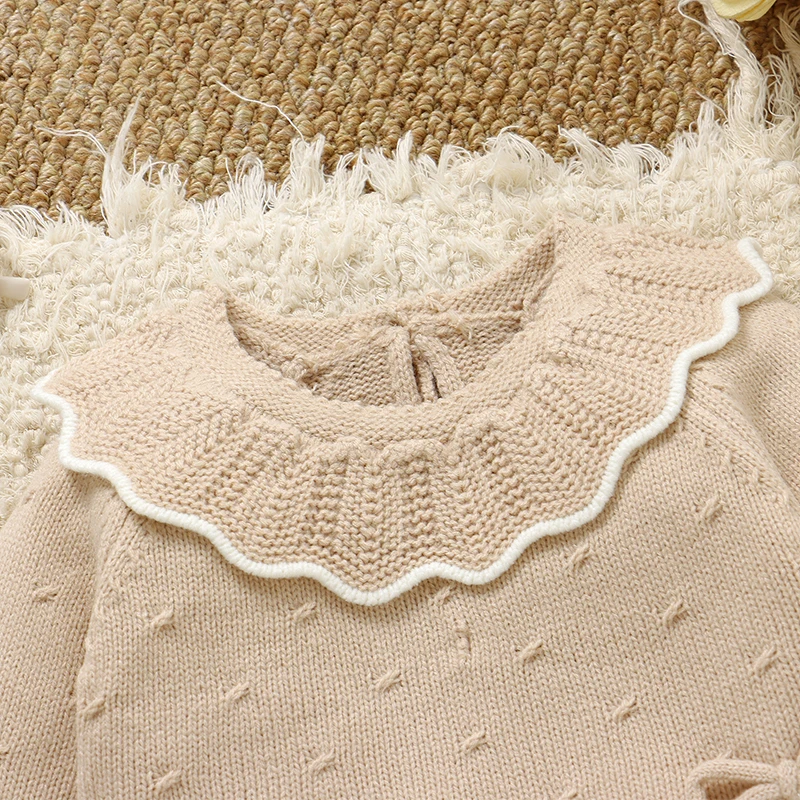 ベビー服セット冬ベージュ長袖ニット新生児セータープルオーバー - Toddler Legging Set のレビューと価格