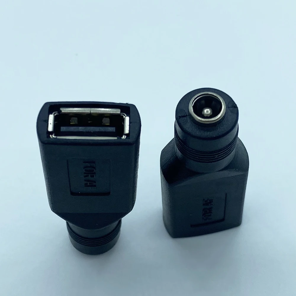 1/2/5Pcs 5V USB Connector 5.5 x 2.1mm DC Power Female Charging Socket to USB 2.0 Female Jack Interface Laptop Conversion Adapter image 6