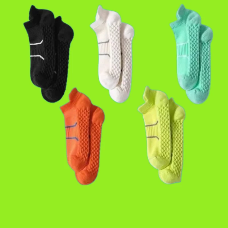 10/20 Pairs Men's Running Sports Leisure Socks Sweat-absorbent Breathable Men's Heel Protection Boat Socks Summer Mesh Socks