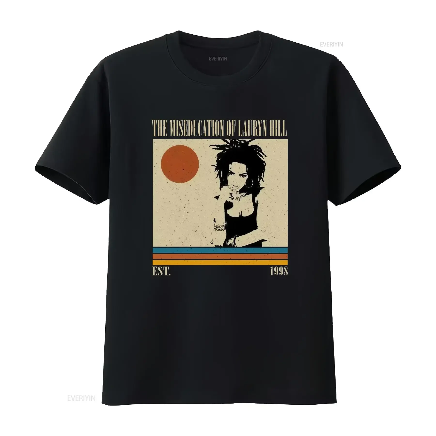 The Miseducation of Lauryn Hill T Shirt Music Vintage Retro SweaT s for him Washed fashion homme graphic Versatile vintage
