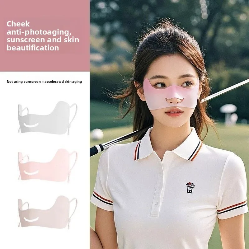 Sunscreen Butterfly Mask 3D Three Dimensional Women Ice Silk Eye Corner Protection Outdoor Riding Running Golf Butterfly Ear