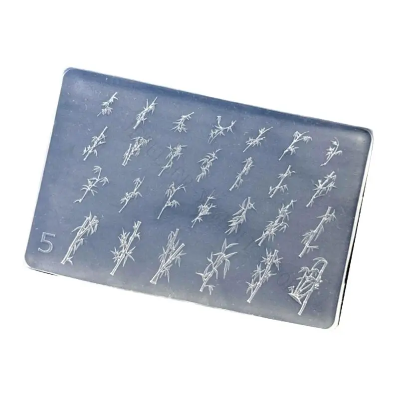 R7UF Small Art Accessories Molds Flower Theme Designing Moulds Embellishment Molds for Delicate Manicure Designs