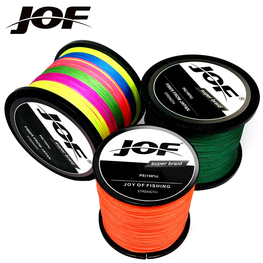 

JOF 8 Braided Fishing Lines Length:300m Diameter:0.14mm-0.5mm Size:18-78lb High Quality PE Smooth Floating Line Multifilament