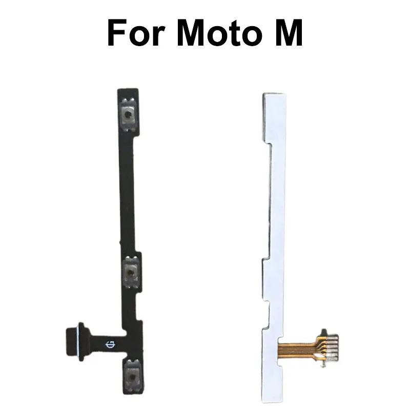 GEFENSI Replacement Power Flex For Motorola MOTO M XT1662 XT1663 Power On/off Volume Button Key Flex Cable Side Key Buttons Flex