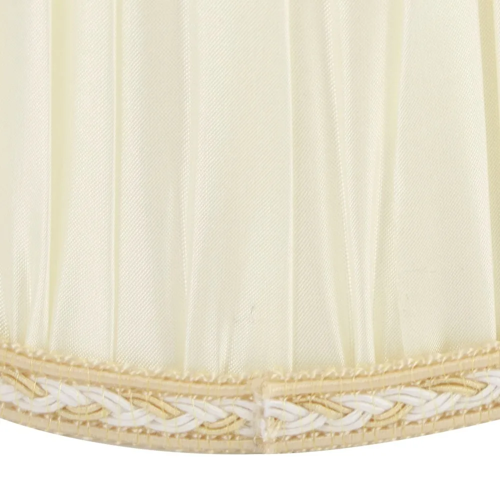 

6PCS Stylish Cloth Fabric Lampshade Beige Color Crinkle Texture Lamp Cover Small Lamp Shade Bedroom