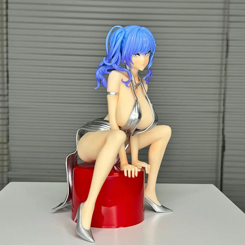 Sitting USS St. Louis 20cm Sexy Dress Figures Anime Beauty Girl Model Doll Ornaments Game Azur Lane Statue Periphery Toys Gifts