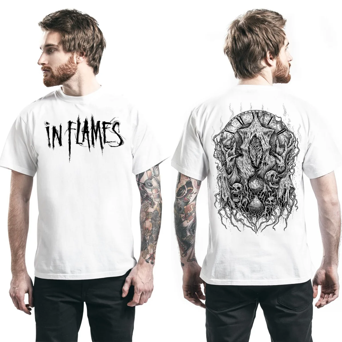 Hot in Flames Graphic Cotton T-shirt Unisex Summer Short Sleeve Fashion Brand Tee Luxury Casual Vintage Tees