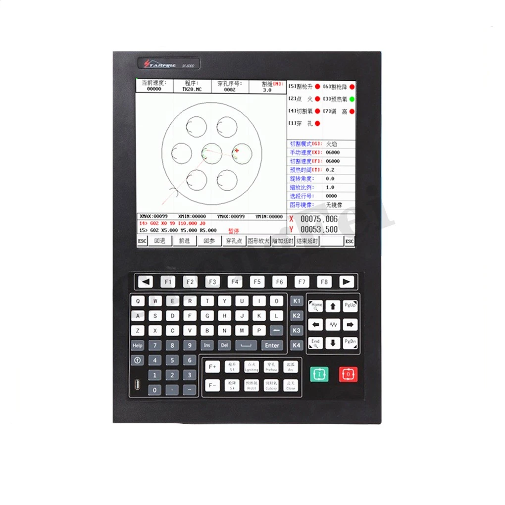 SF-5200S CNC plasma controller, 2-axis plasma cutting operating system, flame cutting motion controller