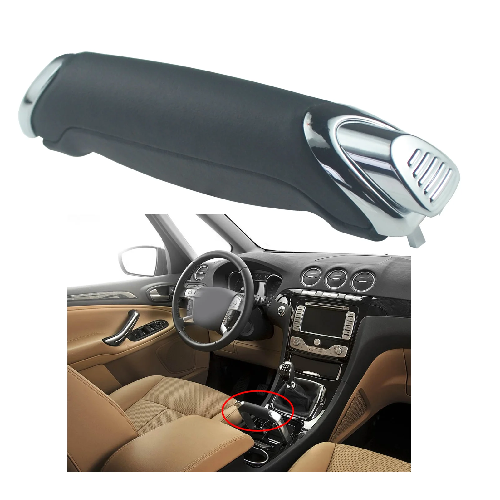 Handbrake Handle Pad Stop Lever Repair For Ford Galaxy 2006 S-MAX 2006 6G912783AB 6G91-2783-AB 6G912780PC 1774992