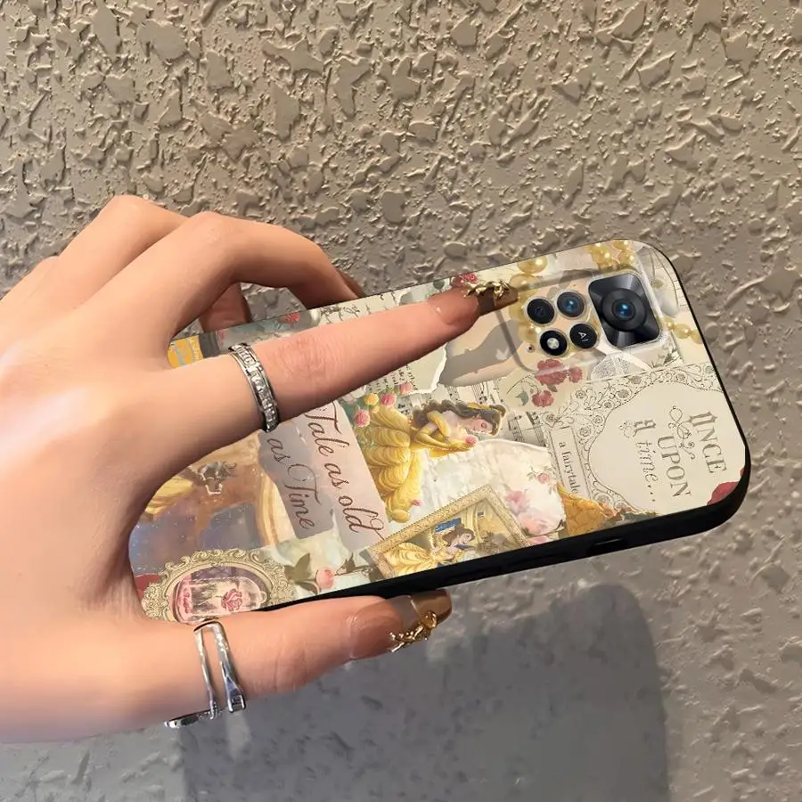 حافظة لهاتف Xiaomi Redmi Note 10 9 8 Pro 10S 12S 11S 11 13 12 Pro Plus 9s Disney Princess Pretty #2