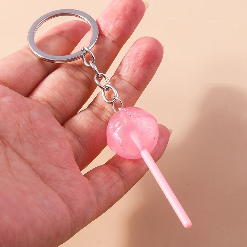 Aihua 40 Farben Süße Süßigkeiten Lutscher Schlüsselanhänger Nachahmung Lebensmittel Zucker Schlüsselanhänger Frauen Mädchen Tasche Anhänger Schmuck Geburtstagsgeschenke – Detail 18