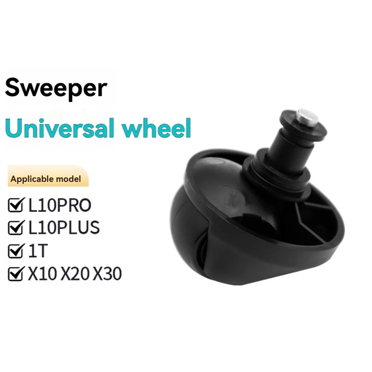 FZFZ Ersatz-Vakuum-Universalrad für L10Pro L10Plus 1T X10 X20 X30 Roboter-Staubsauger-Teile