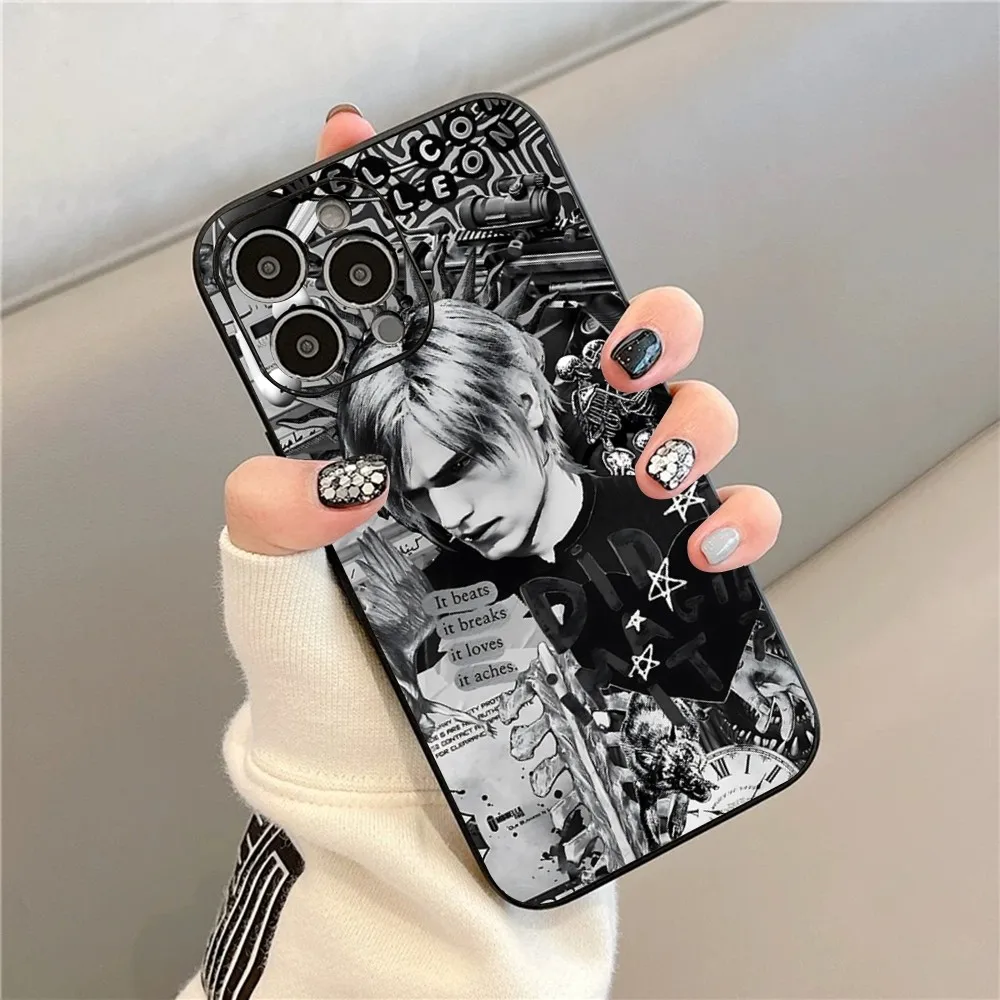 Resident Leon Kennedy E-Evil Phone Case For Iphone 15 11 13 14 Pro Max 7 8 Plus X Xr Xs Max Se2020 12mini Cover Case