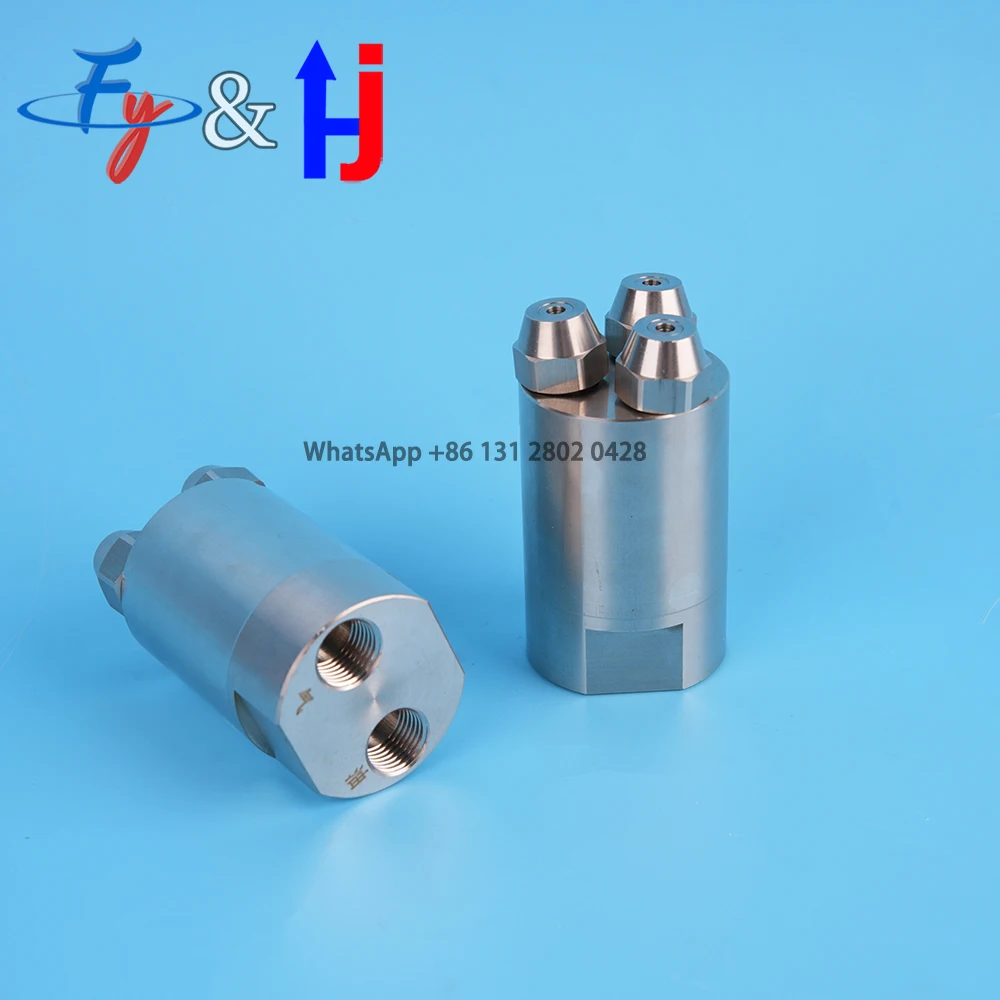 New three head siphon air atomizing nozzle for heavy oil diesel methanol tire alcohol based fuel combustion engine oil nozzle