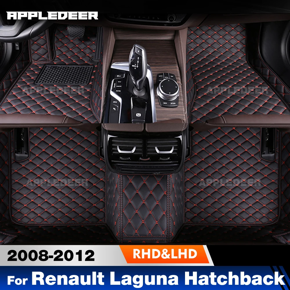 

Автомобильные коврики для Renault Laguna Hatchback 2008 2009 2010 2011 2012, пользовательские автомобильные подушечки для ног, ковровое покрытие, аксессуары для интерьера