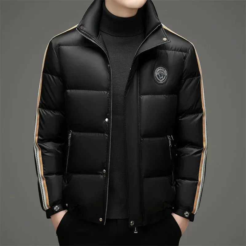 Super Luxury Down Jacket Designer Clothing Men 2025 Winter New Thick Short Coat Lightweight Tops Premium Goose